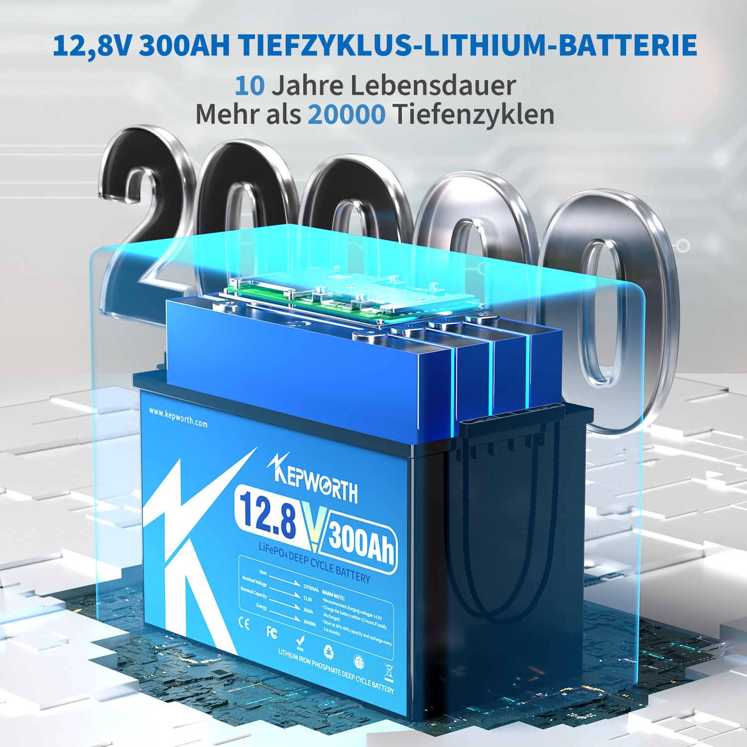 12V 300AH LiFePO4 Lithium Battery BMS 3.84kw RV Solar Boat Off-grid Motor Marine