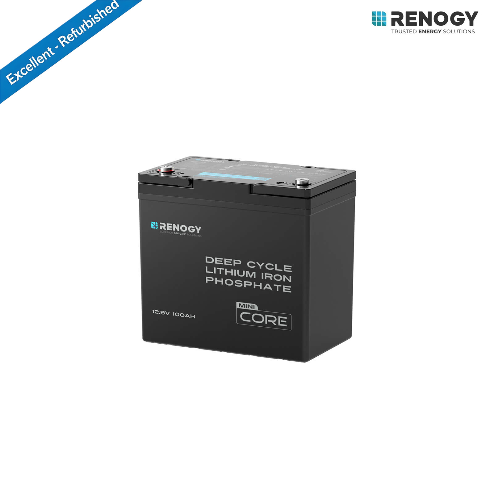 Renogy 12V 100Ah LiFePO4 Lithium Battery Deep Cycle For RV Excellent Refurbished