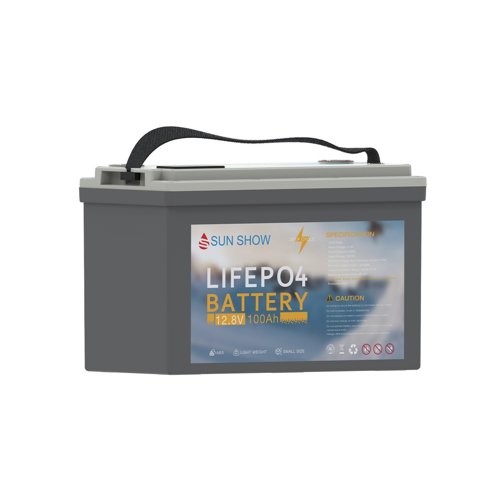 SANDISOLAR 12V 200AH 300AH LiFePO4 Lithium Battery 2560W BMS Solar RV Off-grid