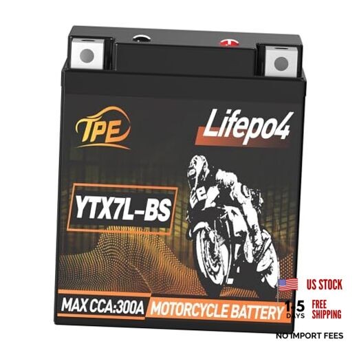 12 Volt Lithium Motorcycle Battery Powersport Battery LiFePO4 Engine Start