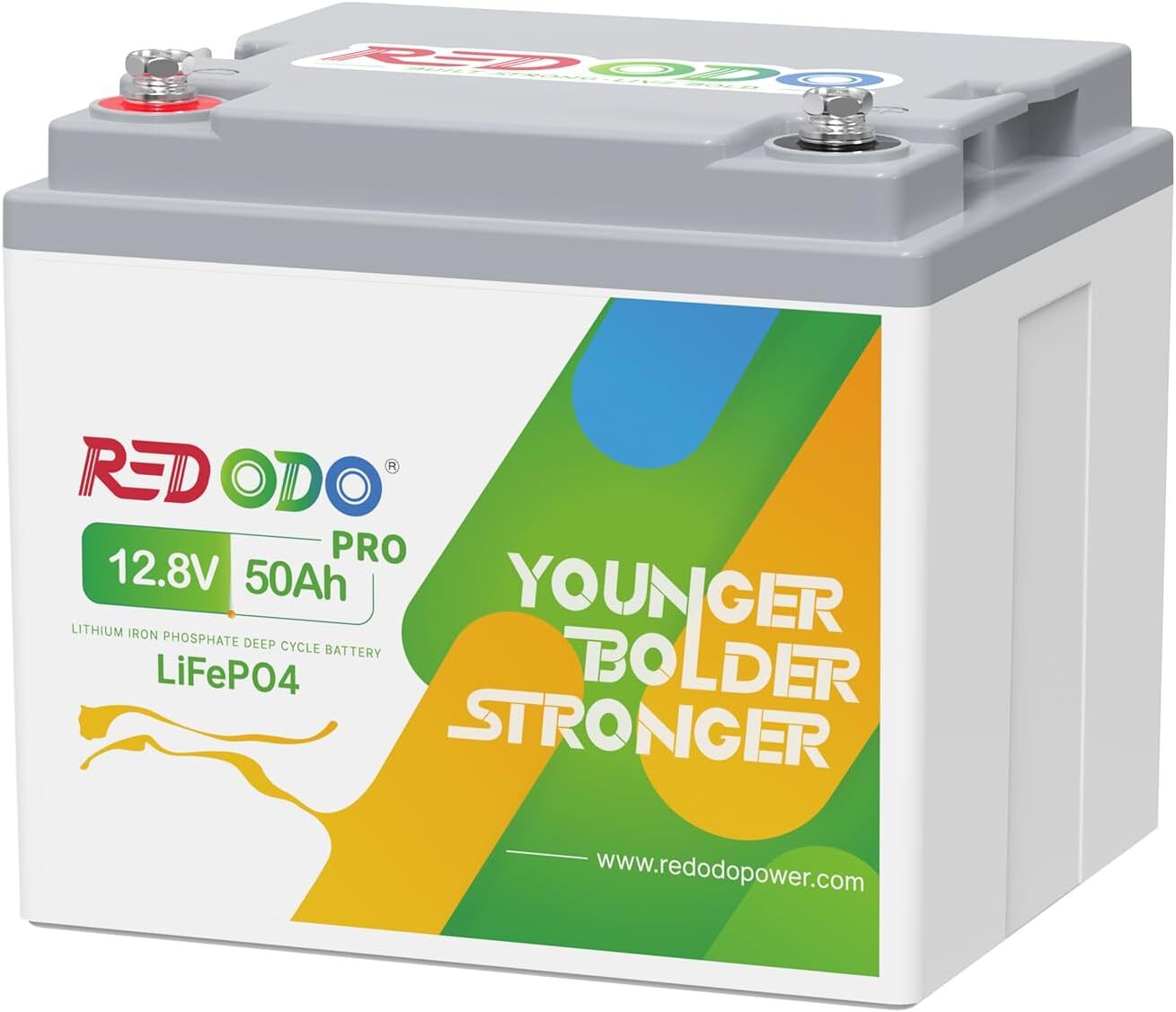 Redodo 12V 50Ah Lithium Battery Deep Cycle LiFePO4 50A BMS for Trolling Motor RV