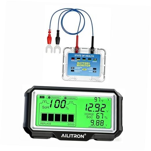 12V Battery Tester Wireless Battery Monitor 433MHz Wireless Battery Tester