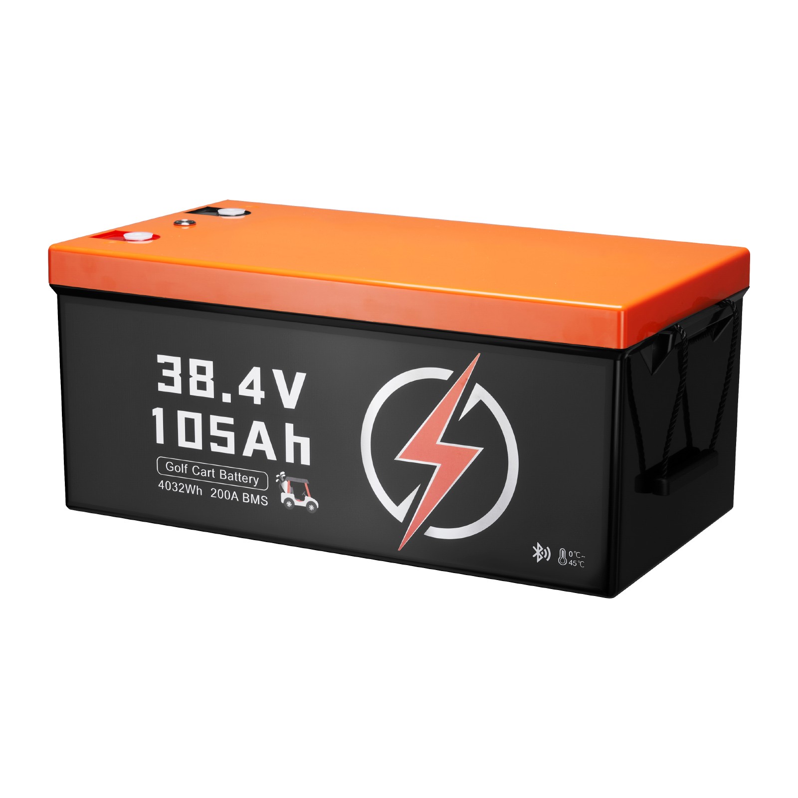 Uimoso 36V 105Ah Golf Cart Lithium Battery 20A Charger LCD Monitor & 4000+ Cycle