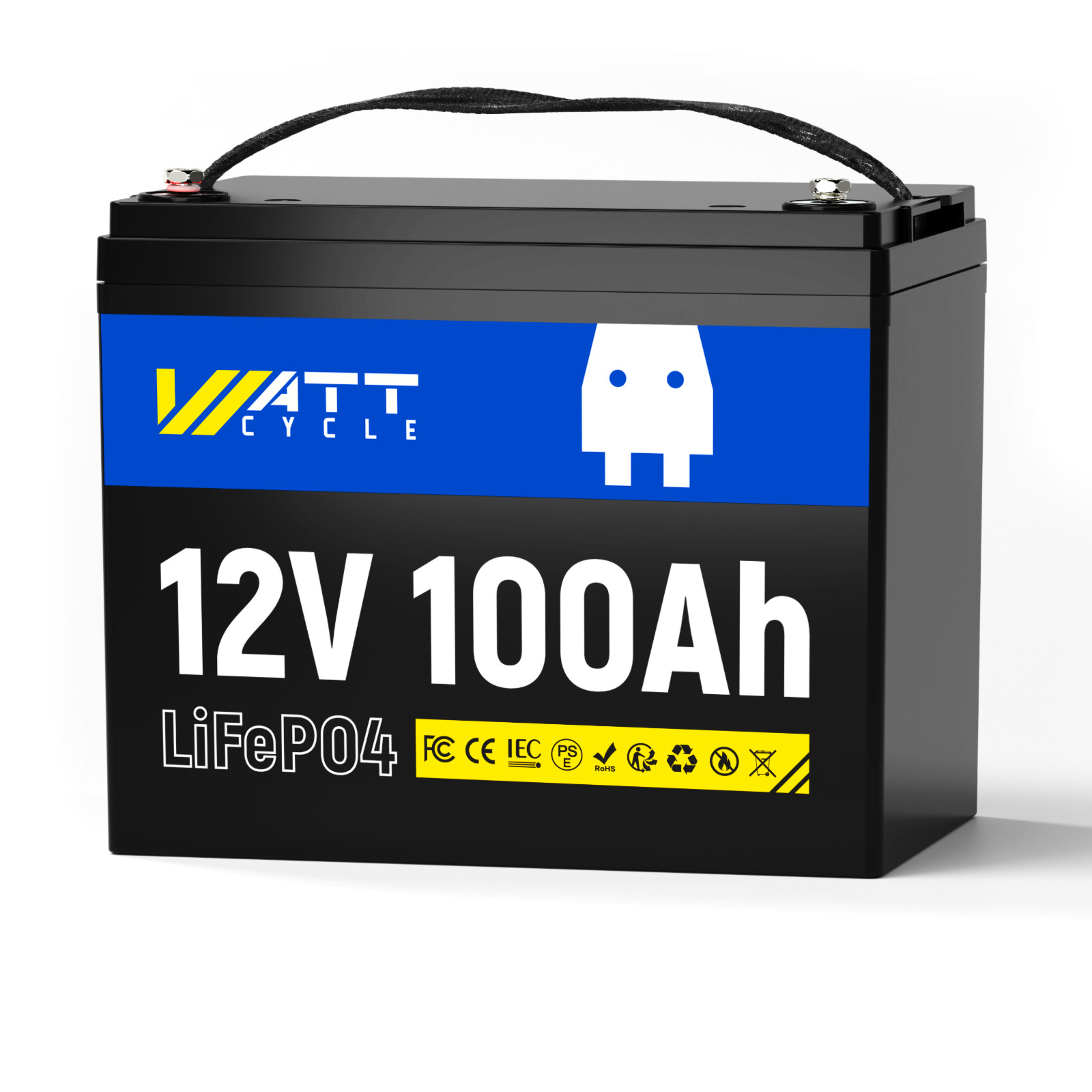 WattCycle 12V 100Ah 314Ah LiFePO4 Lithium Battery Deep Cycle for Marine Off-Grid