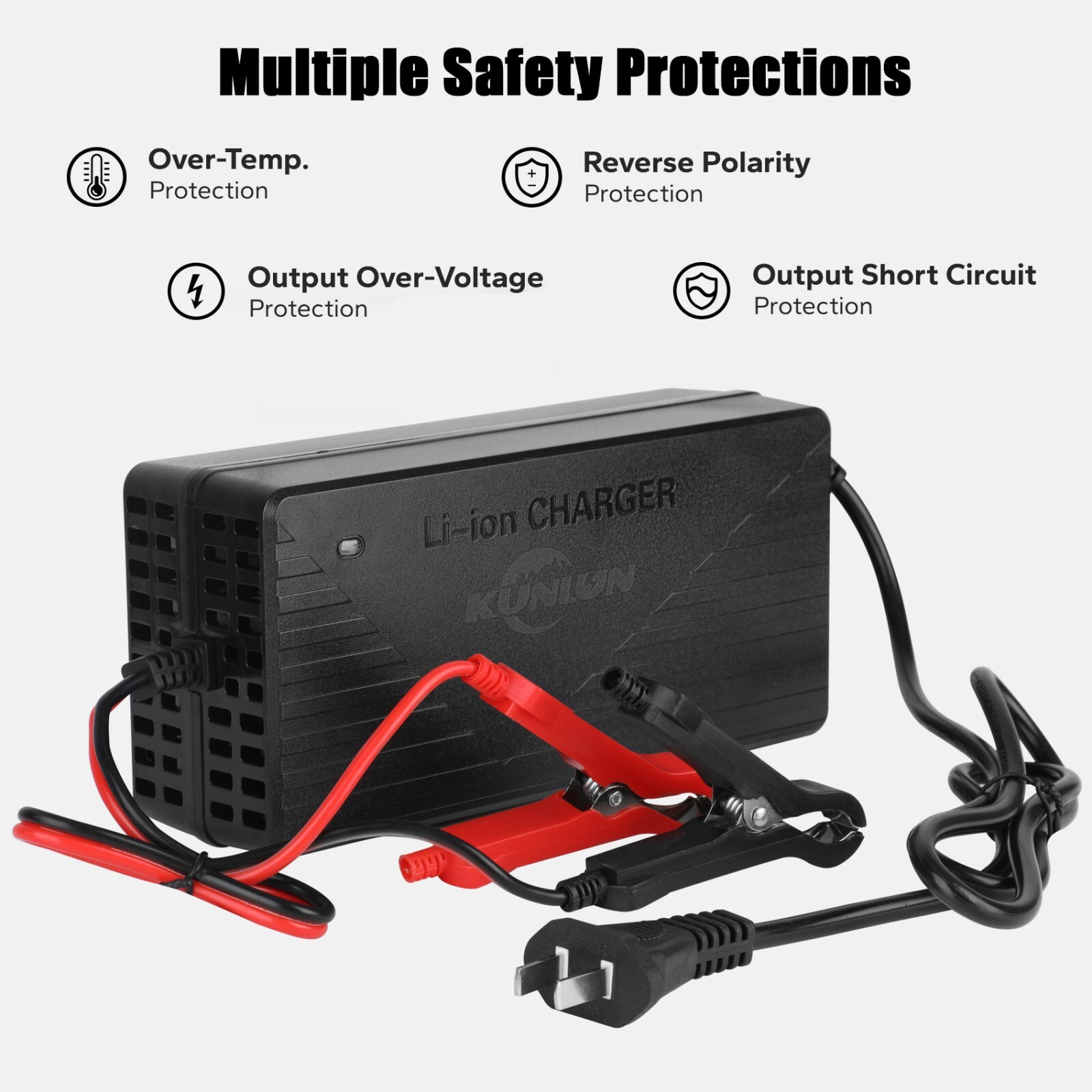 12V 60AH 768 Wh LiFePO4 Lithium Battery with 20A Charger For RV Solar Panel NEW