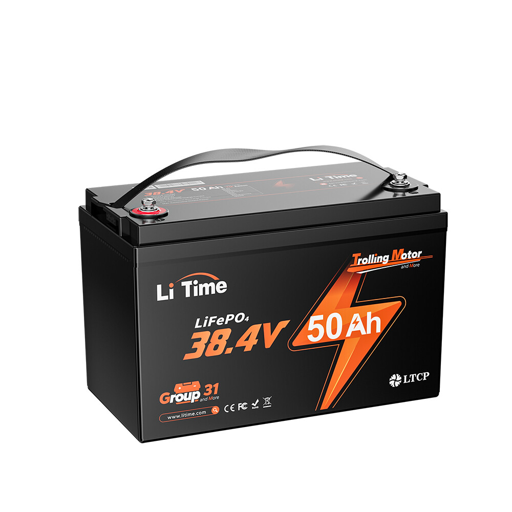 LiTime 36V 50Ah Group 31 Lithium LiFePO4 Battery for Trolling Motor-Refurbished