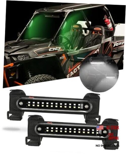 UTV Dome Light Universal SXS Wireless Interior Lights 2 Pieces White and Green