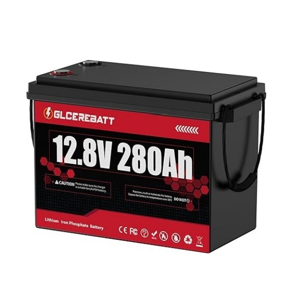 12V 280Ah LiFePO4 Lithium Battery 3584Wh 200A BMS Deep Cycle for RV Solar Boat