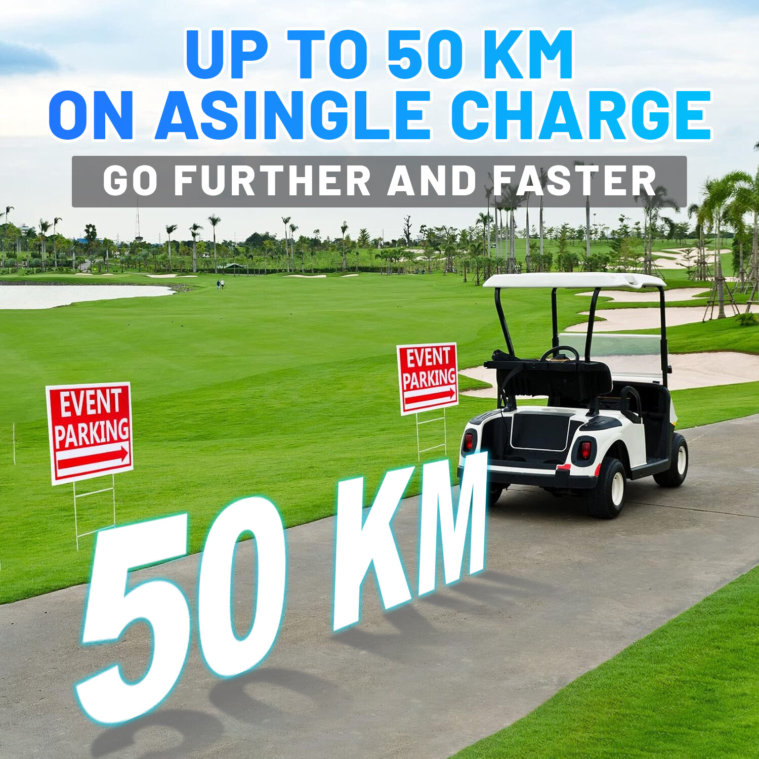 48V 105Ah Battery LiFePO4 Lithium Golf Cart 200A BMS 15000+Cycles +Monit+Charger