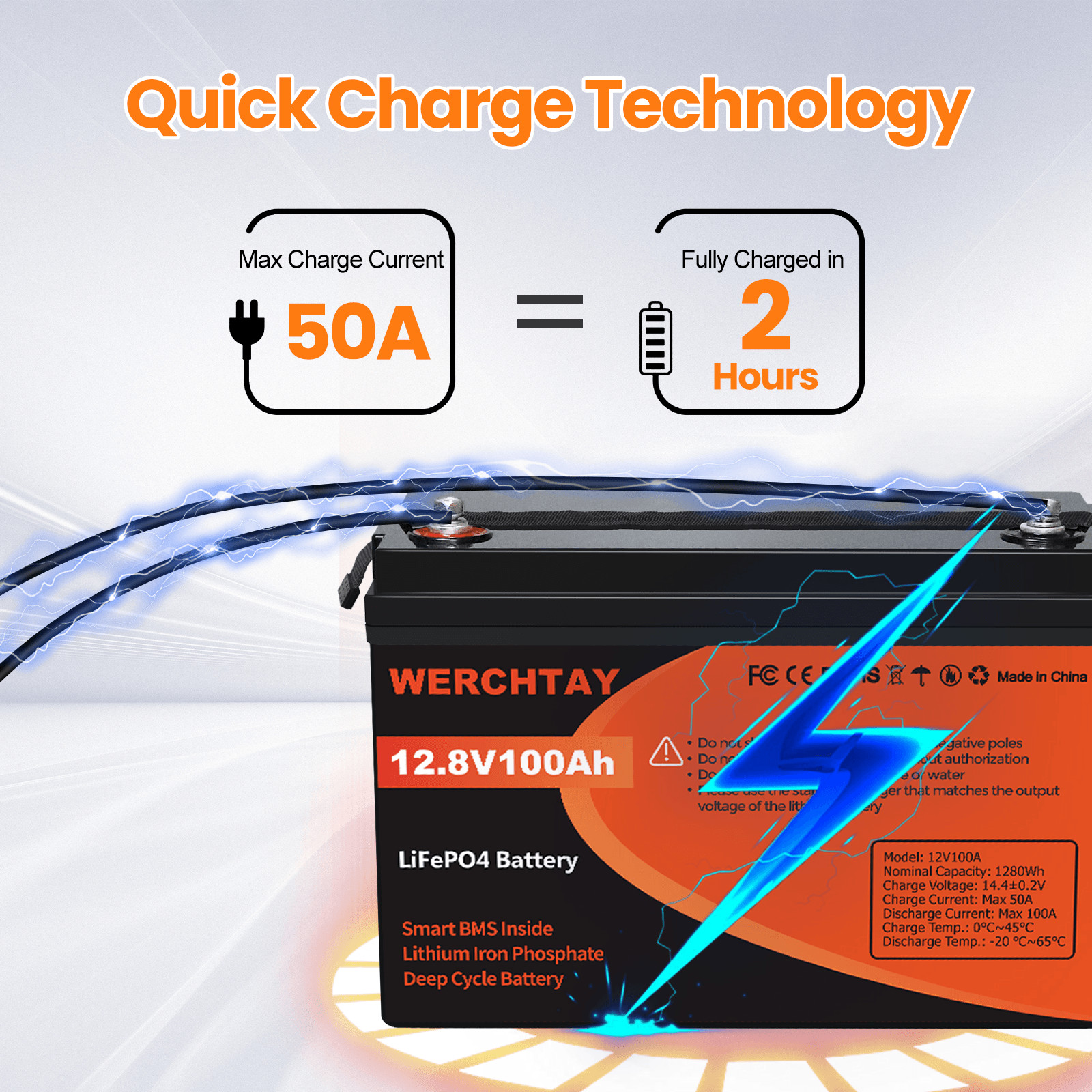 12V 100Ah 200Ah 300Ah LiFePO4 Lithium Battery Deep Cycle for RV Solar Off-grid
