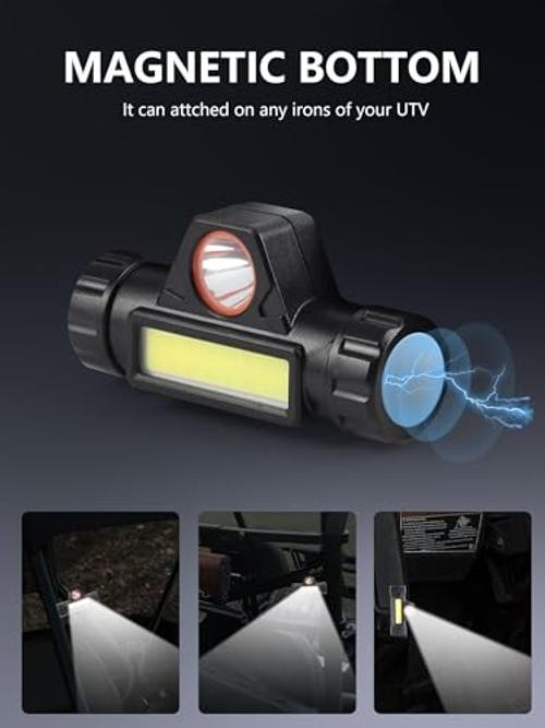 UTV Interior Dome Light.25′-2.0′ Roll Bar Mount Overhead Roof Light, LEDpc, 1
