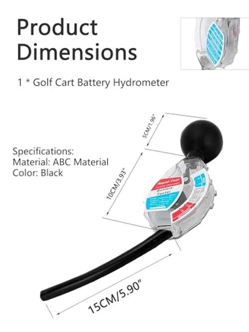 Rapid Battery Hydrometer Tester, Deep Cycle Tool for 6V 12V 24V Golf Cart