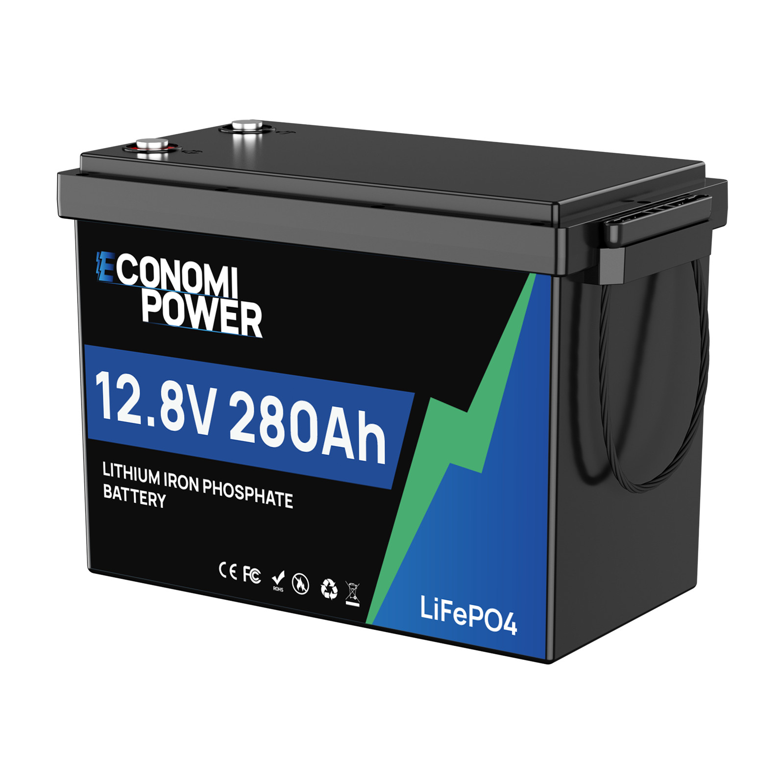12V 280Ah LiFePO4 Lithium Battery 3584Wh 200A BMS Deep Cycle for RV Solar Boat