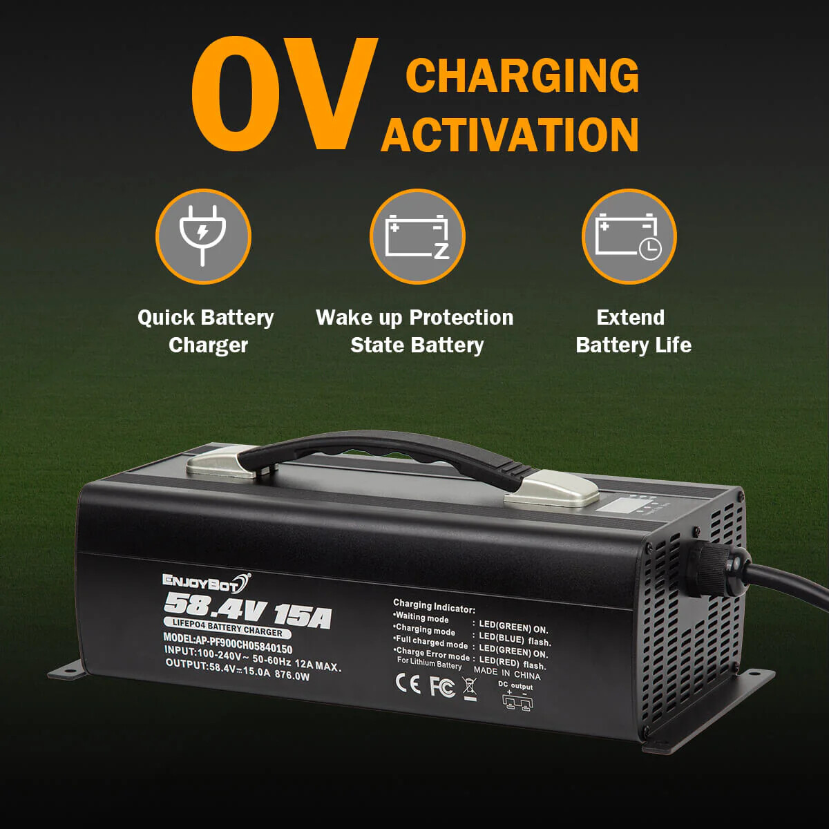 48V 100Ah Lithium Golf Cart Battery 200A BMS LiFePO4 APP Charger Monitor Set EB