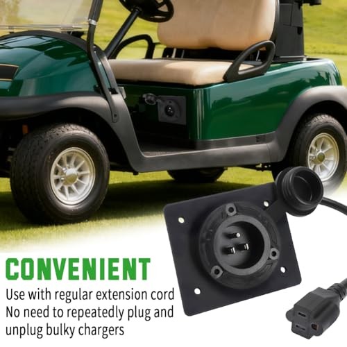 Charger Port Cover Plate Adapter with 120V Plug for Lithium Battery Compatible