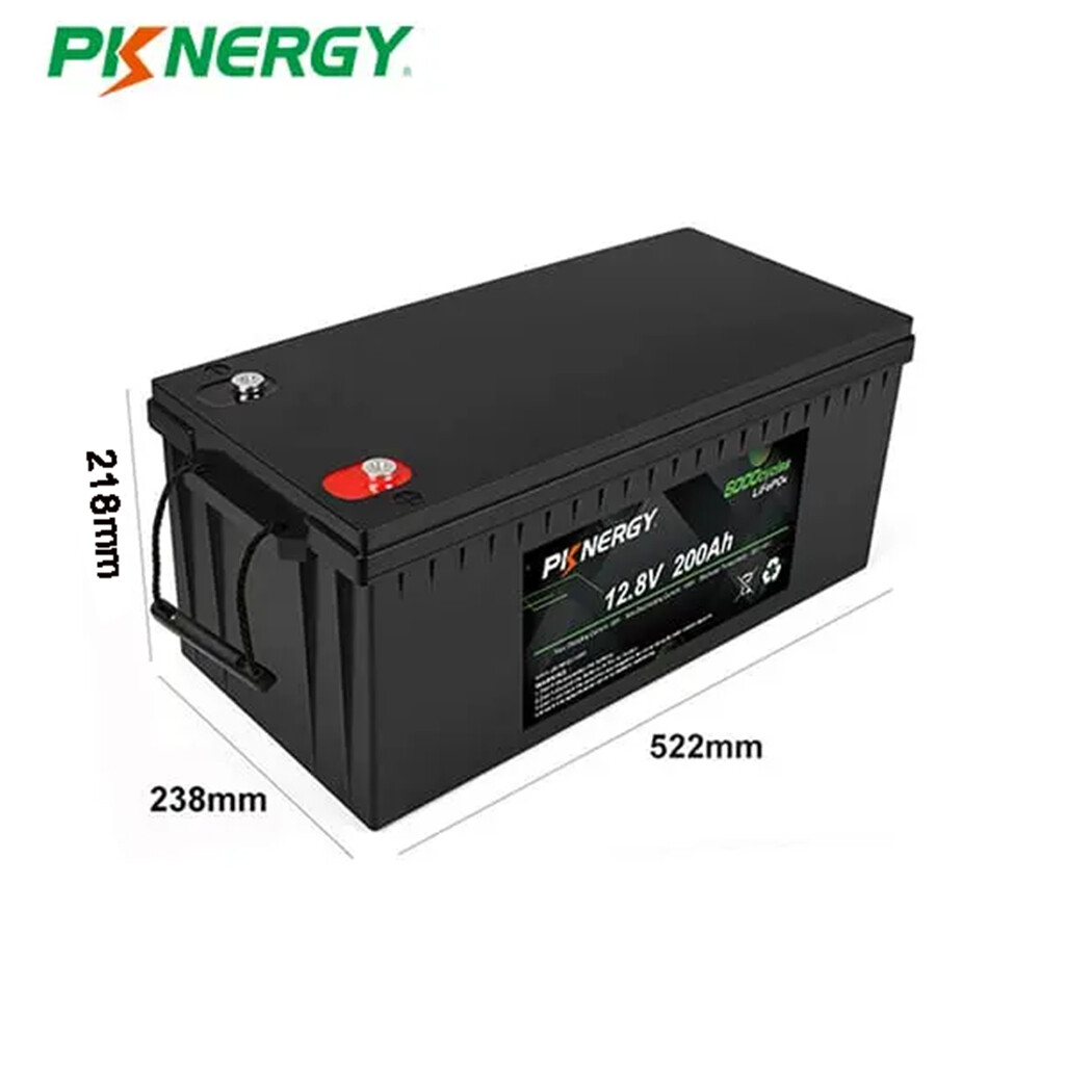 1Pack 12V 200Ah LiFePO4 Lithium Battery 2000Cycles for Solar Panel