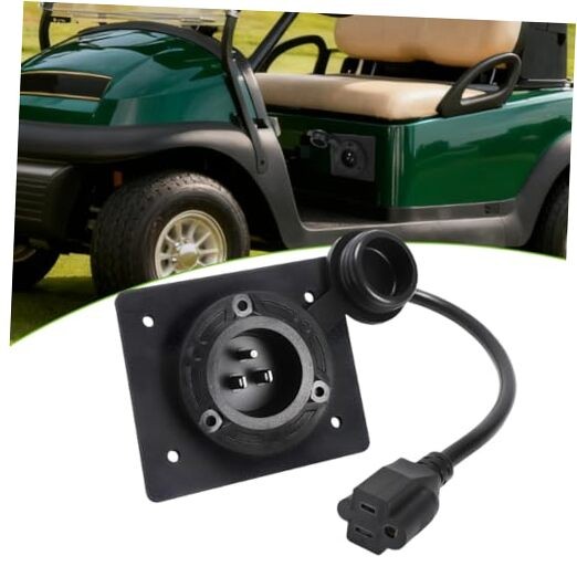 Charger Port Cover Plate Adapter with 120V Plug for Lithium Battery Compatible