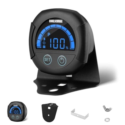 COOLSCHMAX 12V-84V Battery Voltmeter Ultra Bright Sunlight Voltmeter 5918