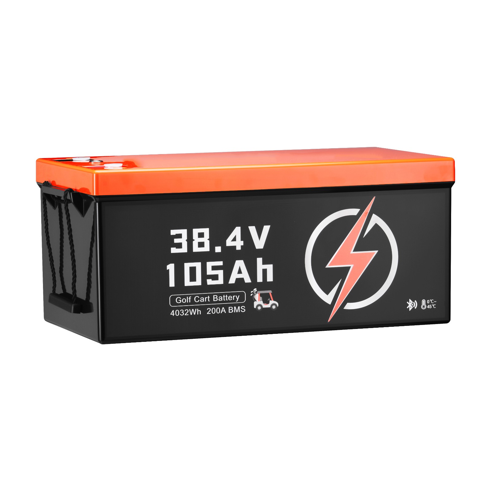 Uimoso 36V 105Ah Golf Cart Lithium Battery 20A Charger LCD Monitor & 4000+ Cycle