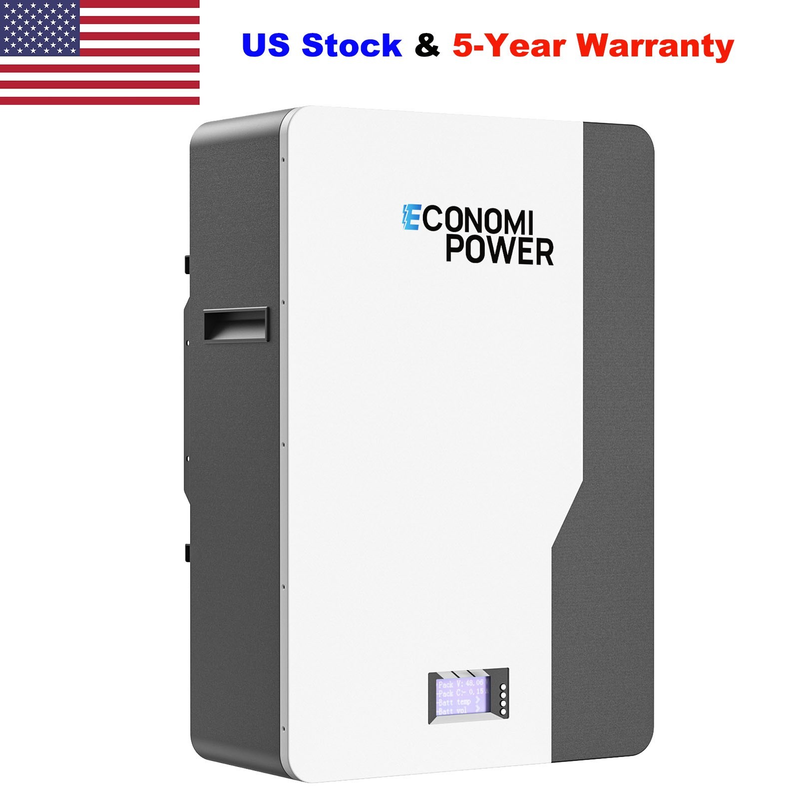 48V 200Ah LiFePO4 10KWh Wall Mount Battery BMS for RV Solar Home Backup Off Grid