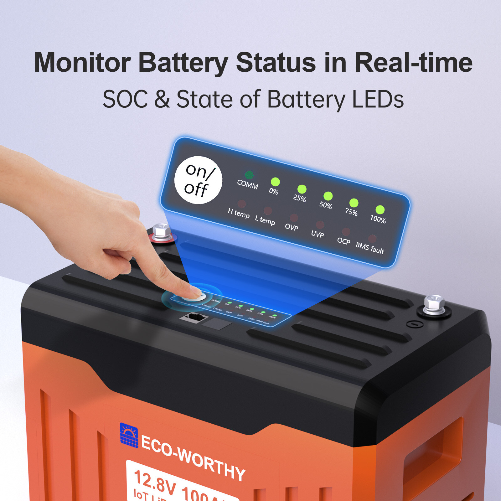 ECO-WORTHY 12V 100AH LiFePO4 Lithium Battery Newsletter for RV Solar Panel
