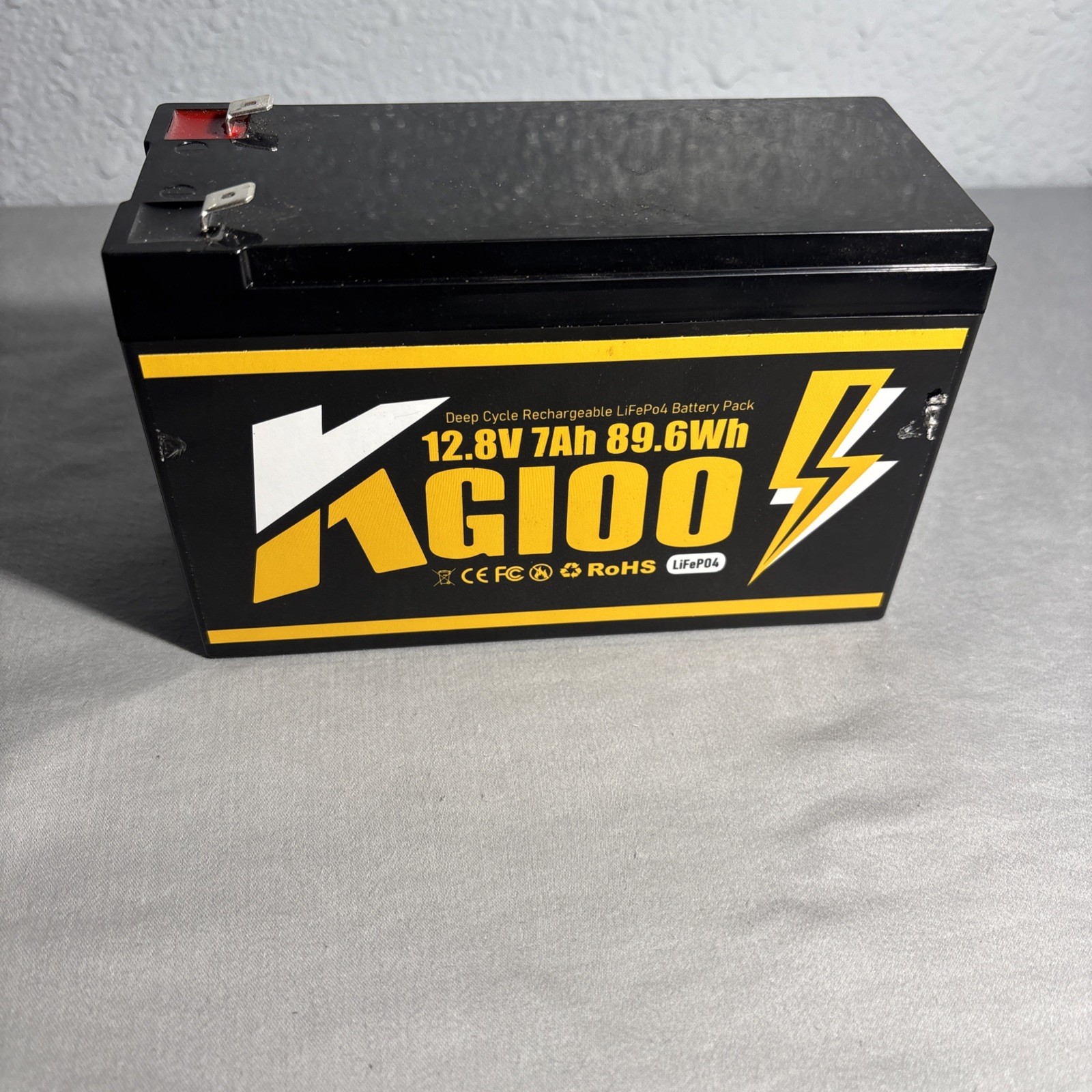 12V 7Ah Lithium LiFePO4 Deep Cycle Battery,4000+ Deep Cycles Lithiu… Untested