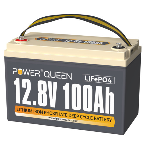 PowerQueen12V LiFePO4 Lithium Battery 100Ah/200Ah/300Ah For RV Solar Marine lot