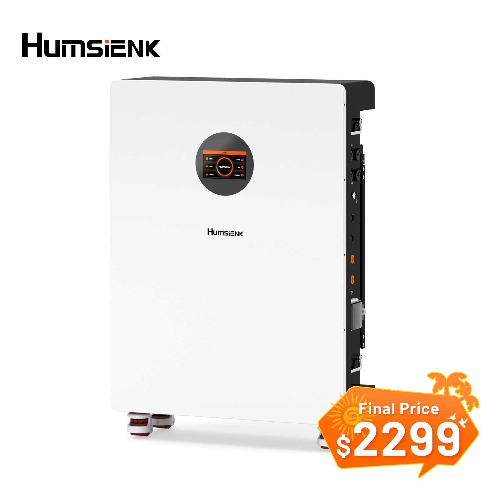 16KWh 48V 314Ah 300Ah Wall-Mounted LiFePO4 Battery Vertical Standing Backup UPS
