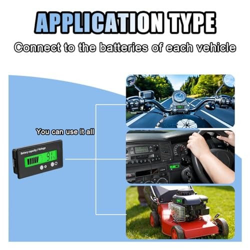 12V 24V 48V 60V 72V 84V Golf Cart Battery Capacity Voltage Monitor with Alarm,