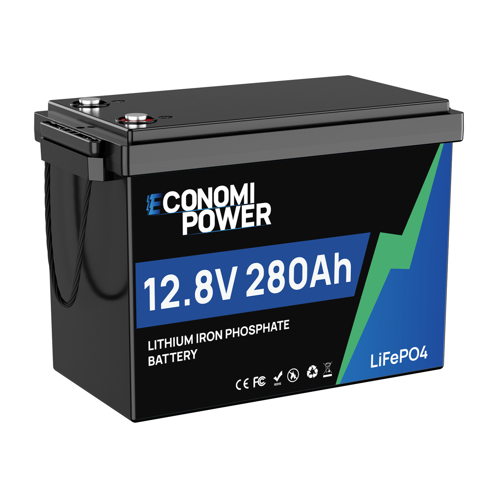 12V 280Ah LiFePO4 Lithium Battery 3584Wh 200A BMS Deep Cycle for RV Solar Boat