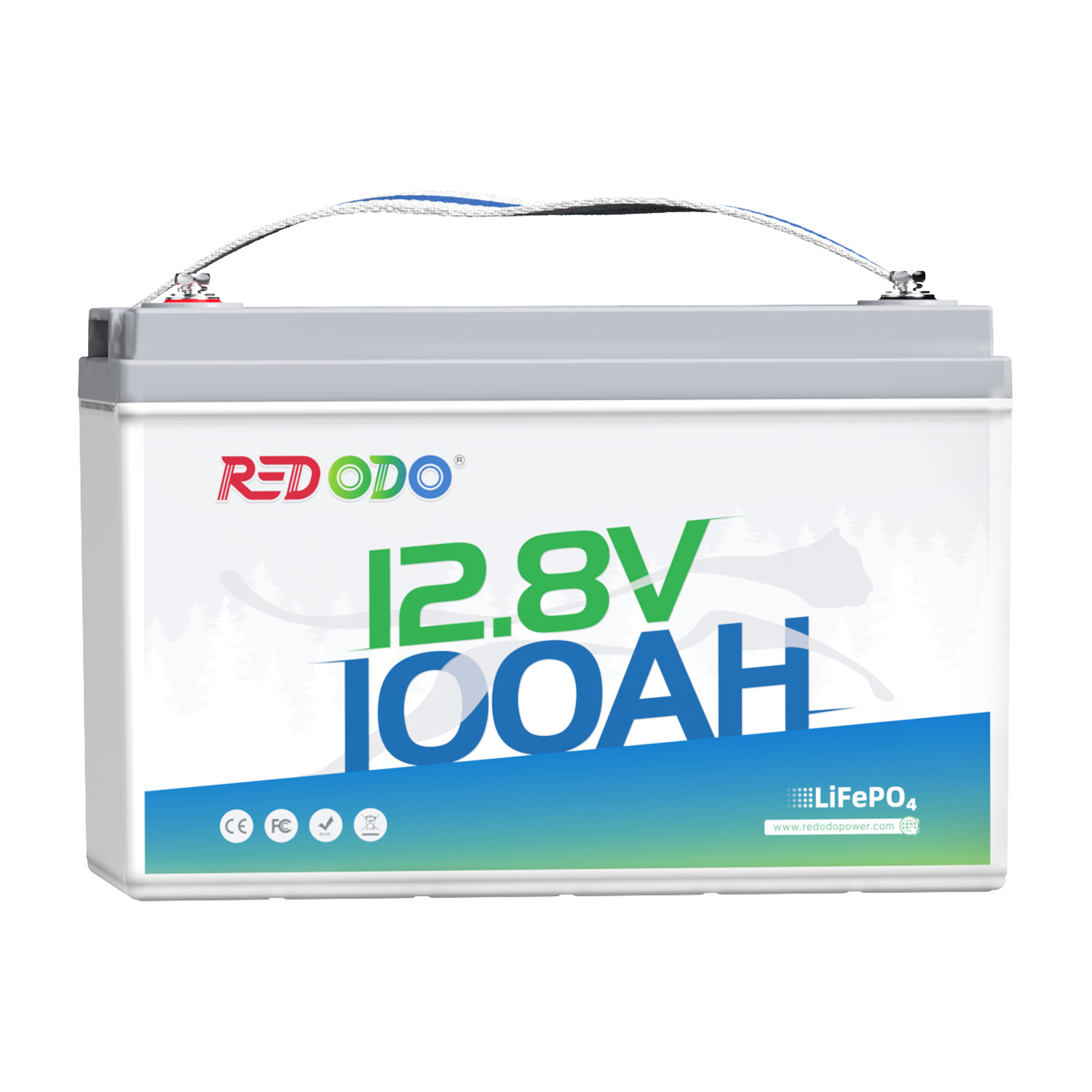 Redodo 12V 100Ah 200Ah LiFePO4 Lithium Battery with BMS for RV Off-Grid Marine