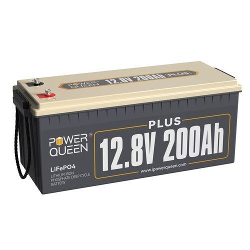 PowerQueen12V LiFePO4 Lithium Battery 100Ah/200Ah/300Ah For RV Solar Marine lot