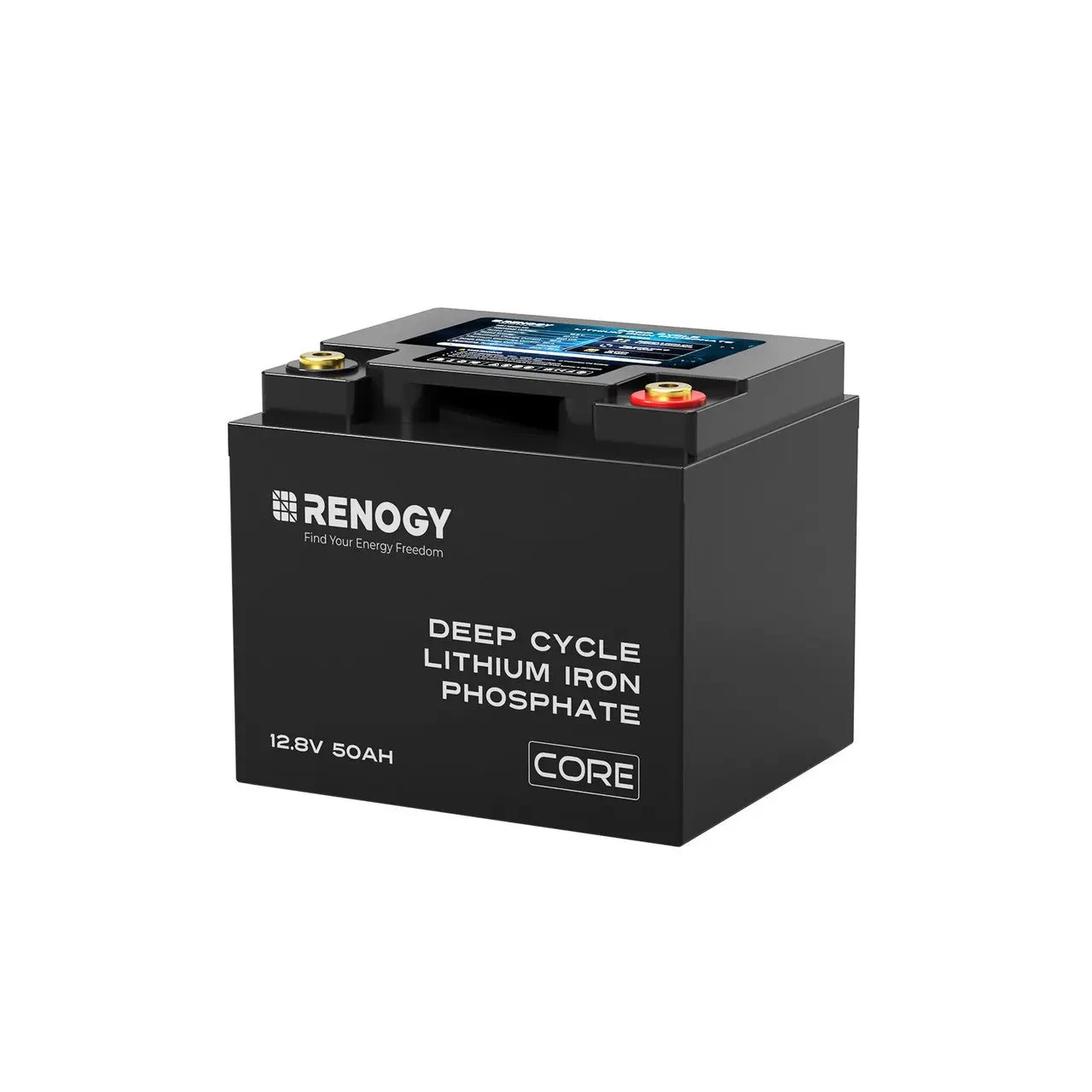Renogy 12V 50Ah Deep Cycle Lithium Iron Phosphate Battery | Core Series RBT1250