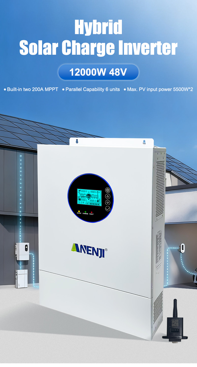 16KWh 51.2V 314Ah LiFePO4 Lithium Battery+12KW Solar Inverter 120V 240V US STOCK