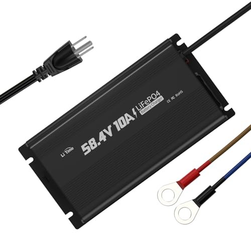 48V(58.4V) Lithium Battery Charger, for 51.2V Golf Carts Battery, 0V 48V 10A