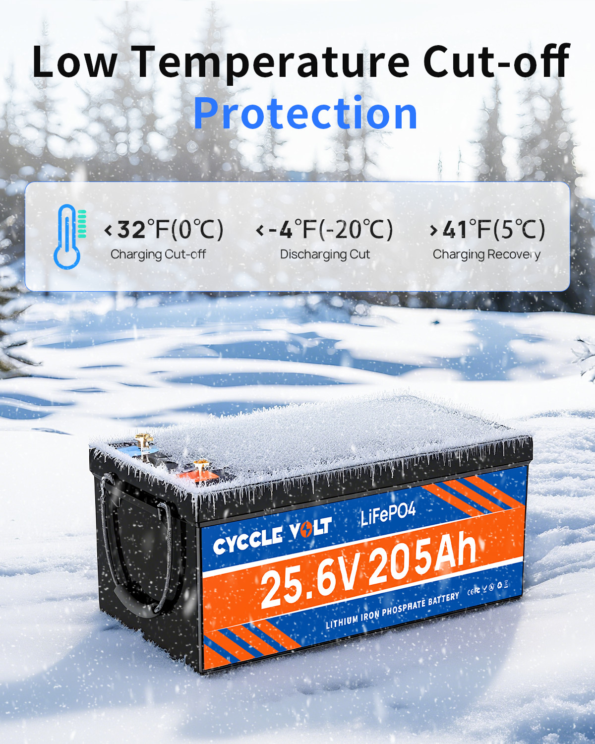 24V 200Ah Lithium LiFePO4 Battery 5.12Kw 200A BMS Off Grid 20000+Cycle RV Solar