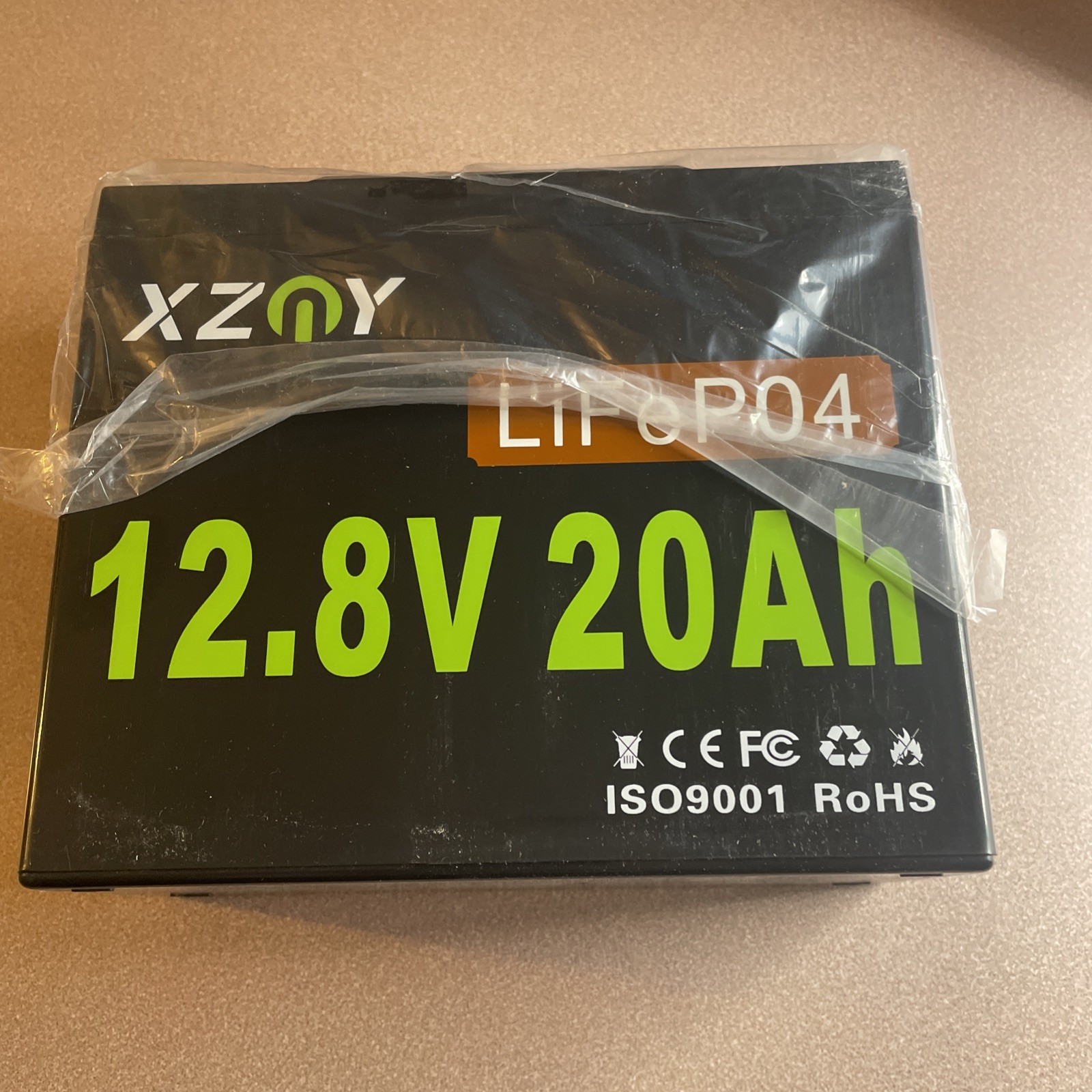 12.8V 20Ah LiFePO4 Lithium Battery Deep Cycle Rechargeable New Open Box,unused