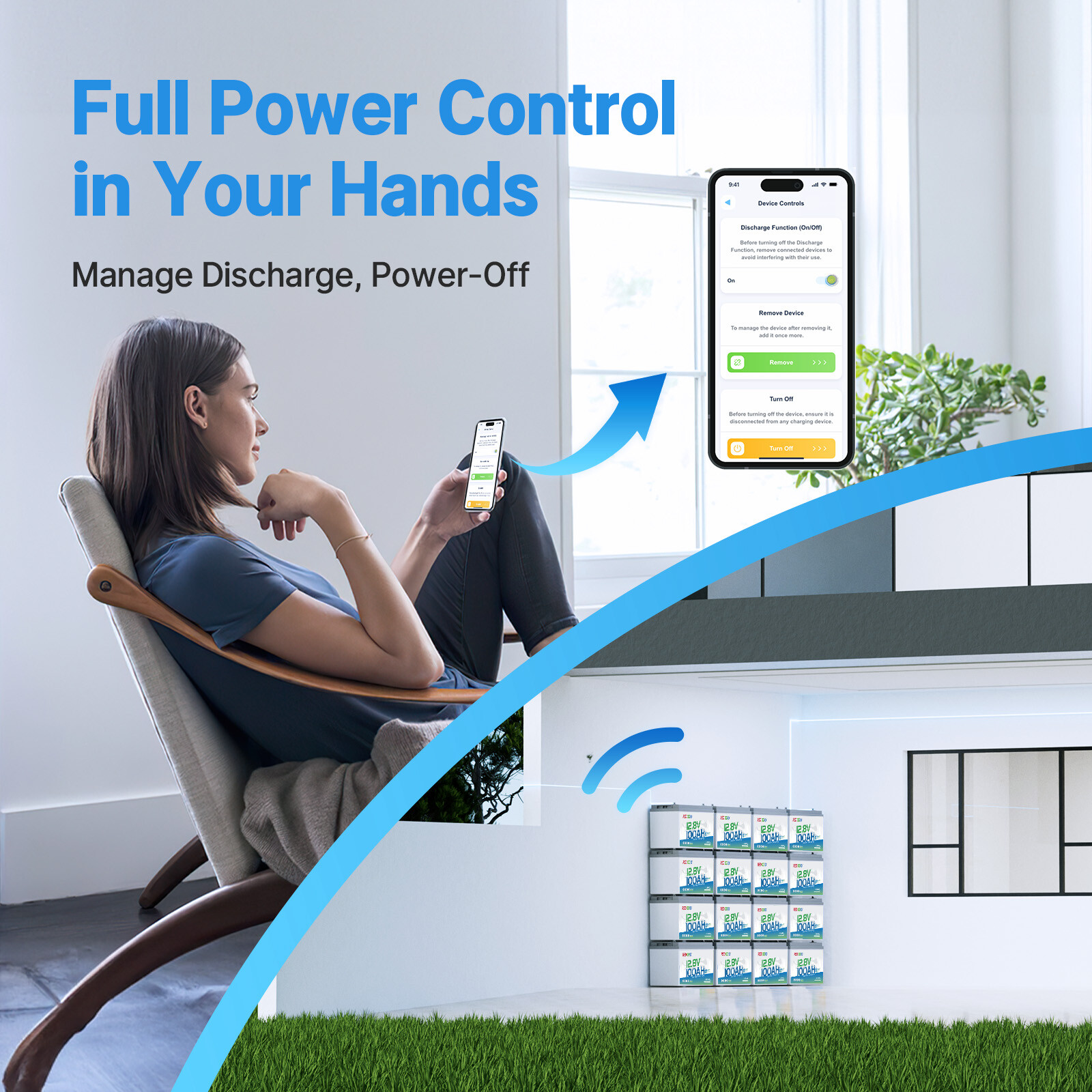Redodo 12V 100Ah Bluetooth LiFePO4 Lithiium Battery with BMS, Low Temp Cut-off