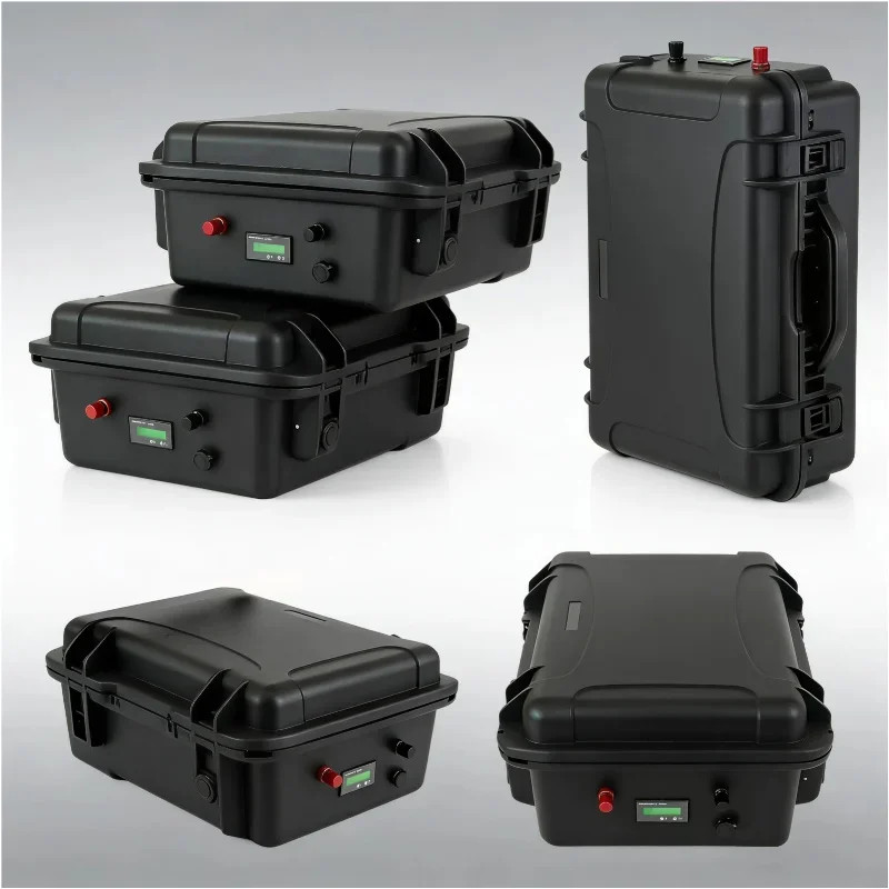 48V 50-300Ah Waterproof LiFePO4 Battery Deep Cycle for Boat Fishing Motor RV Sol