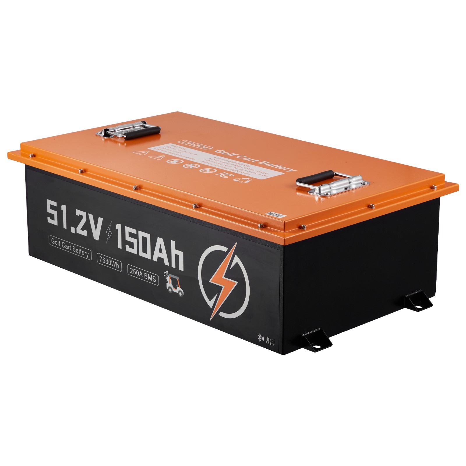 Uimoso 48V 51.2V 150AH Lithium Battery with Charger & Bluetooth Control