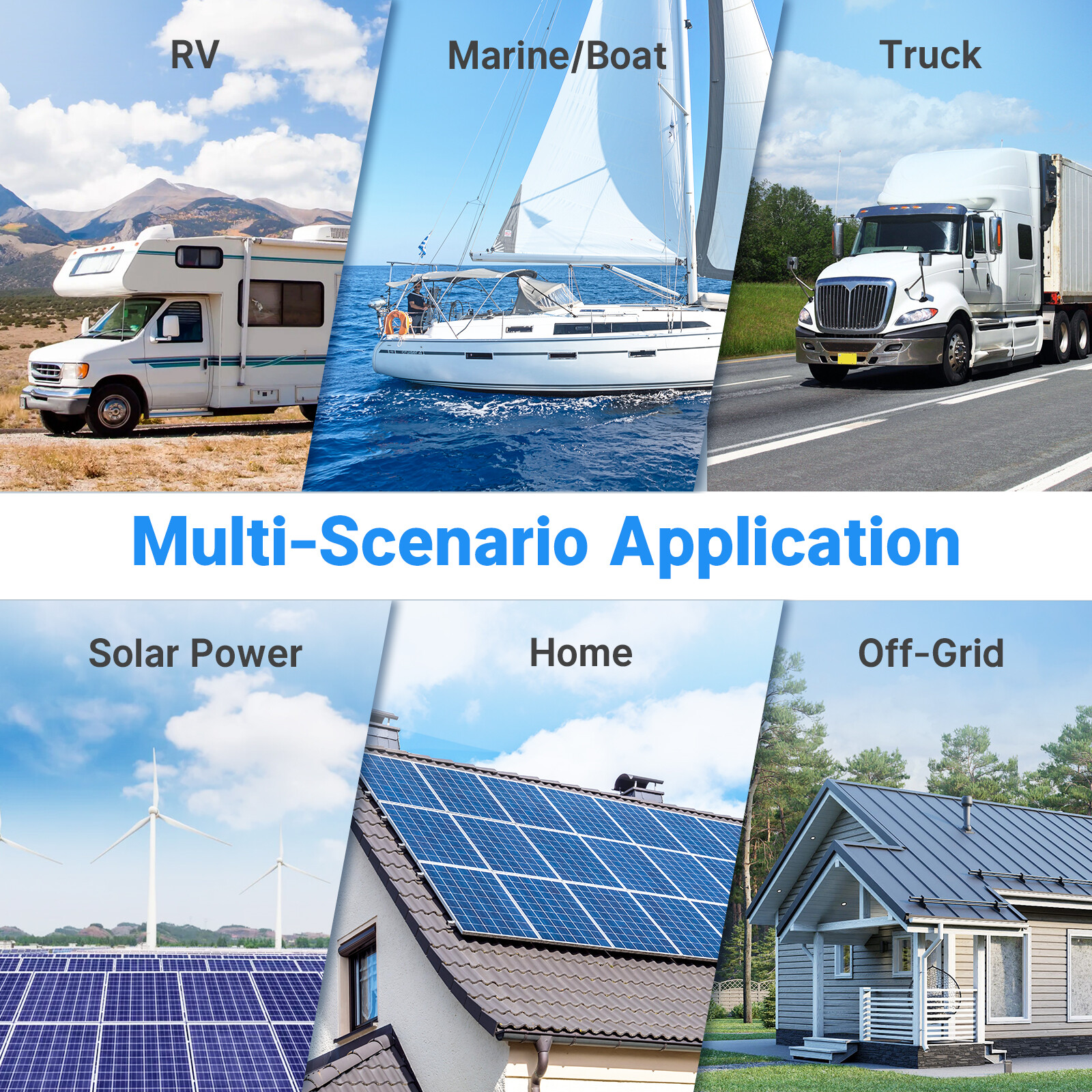 Redodo 24V(2*12V) Battery Balancer w/ LED Display LiFePO4 For Home RV Solar Good