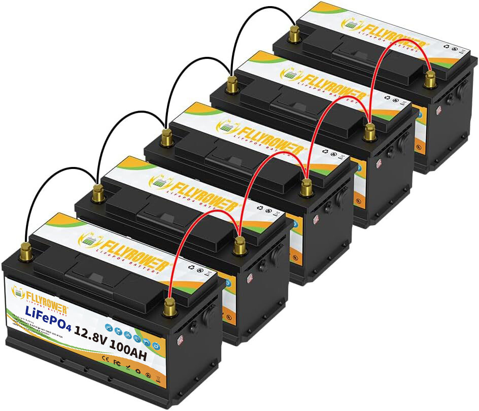 LiFePO4 Lithium Battery 12V 100Ah 200Ah 400Ah Deep Cycle for Solar Off-grid