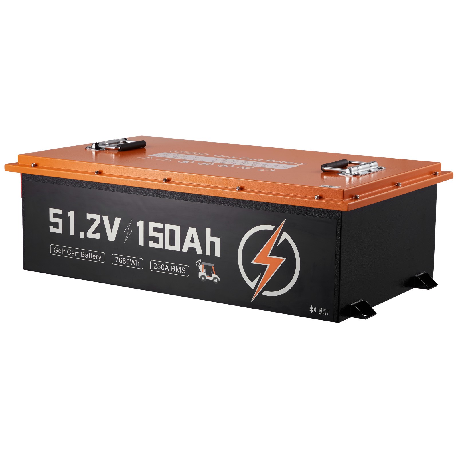 Uimoso 48V 51.2V 150AH Lithium Battery with Charger & Bluetooth Control