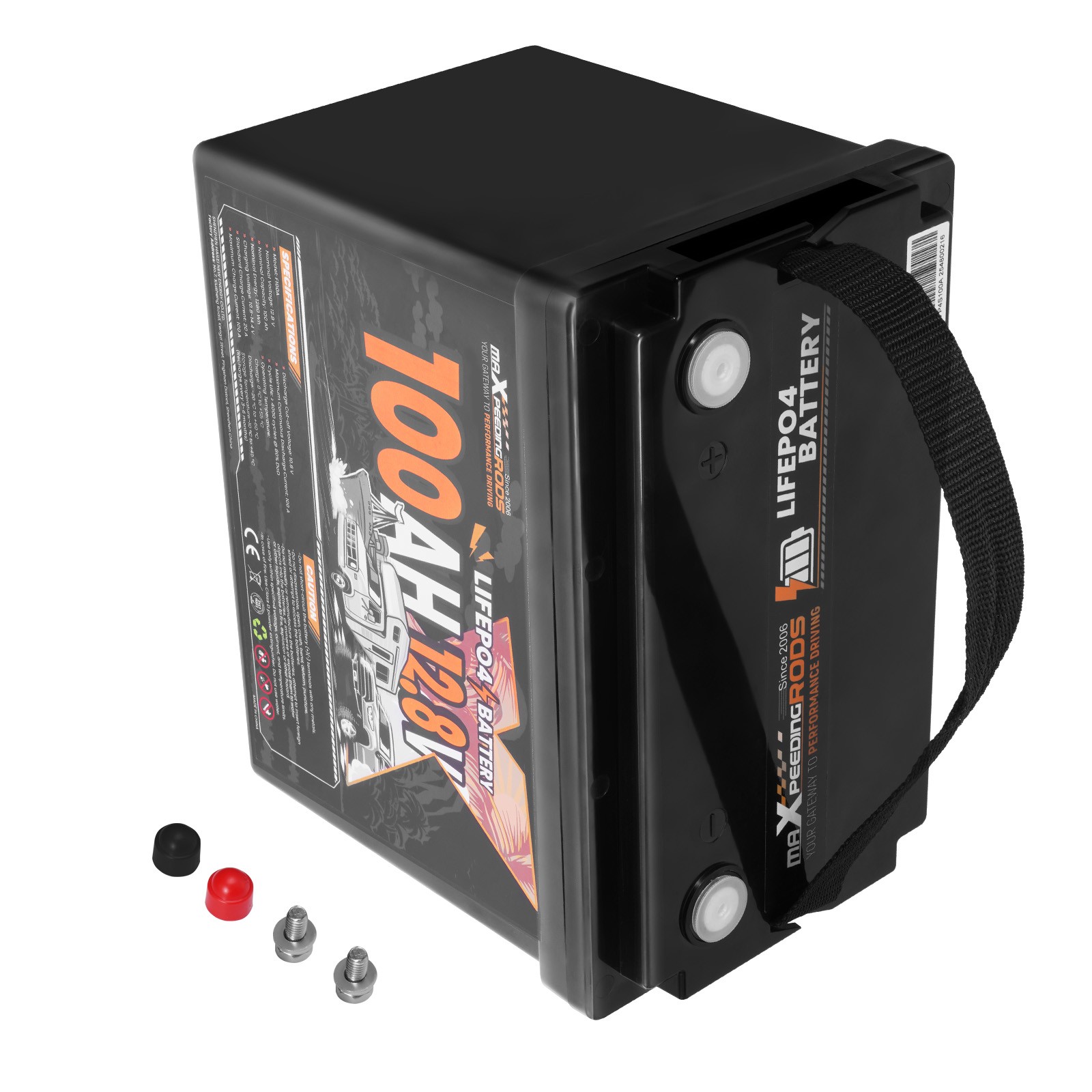 12V 100Ah Lithium LiFePO4 Battery for RV Boat Caravan,Marine Built-in BMS