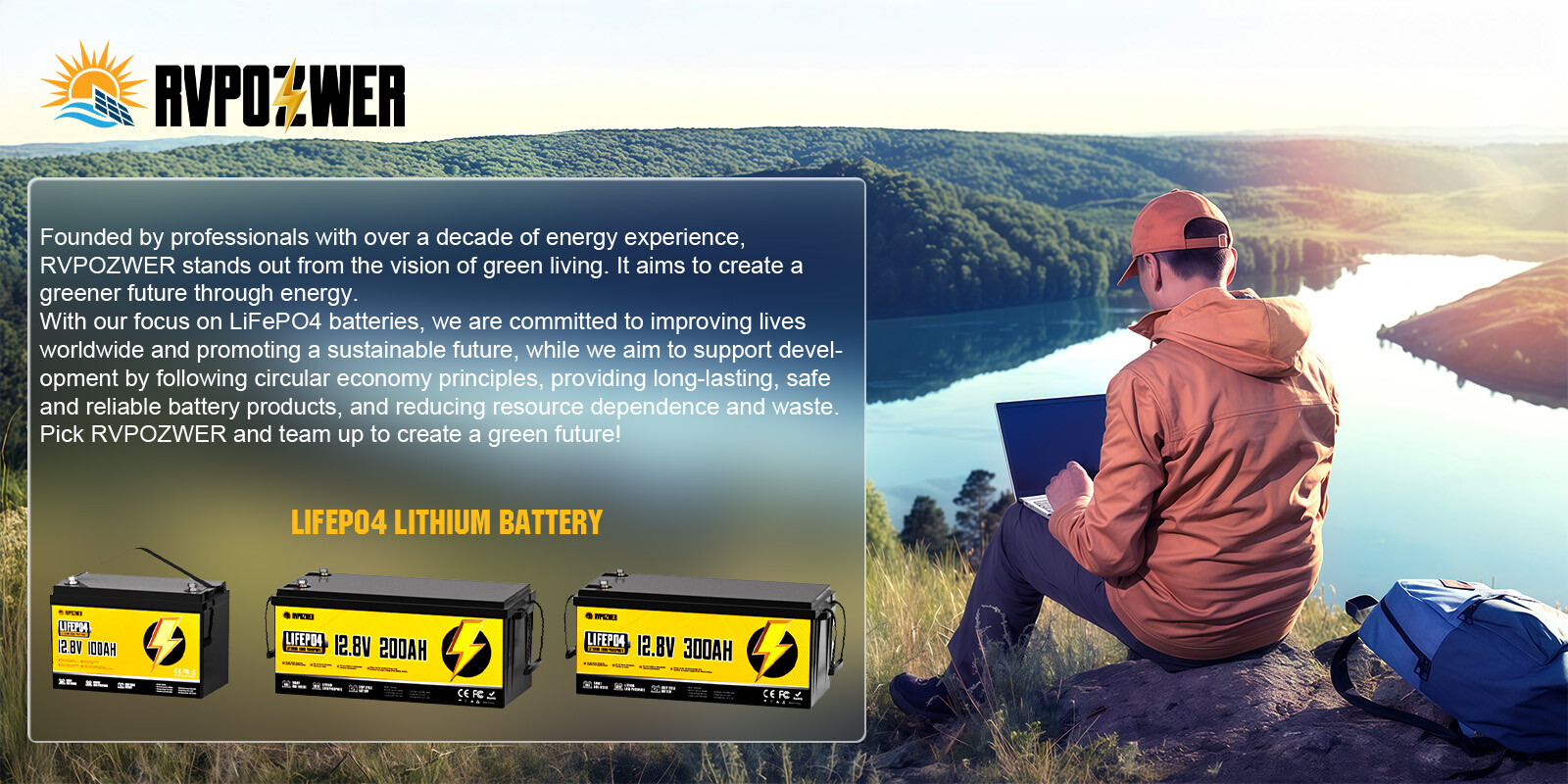 12V 100Ah 200Ah LiFePO4 Lithium Battery BMS Deep Cycle for RV Marine Off-grid