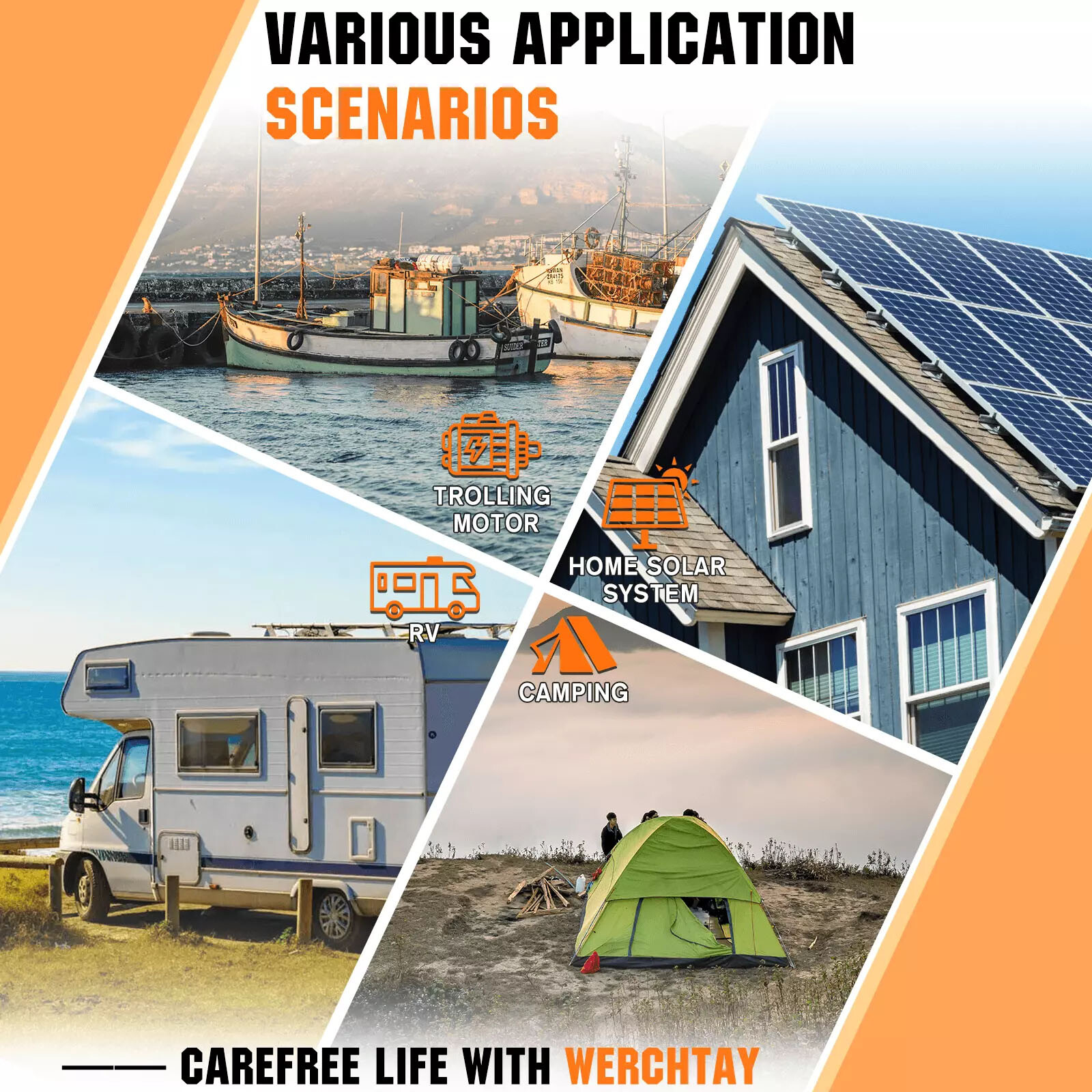 LiFePO4 Lithium Battery 12V 100Ah 200Ah 400Ah Deep Cycle for Solar Off-grid