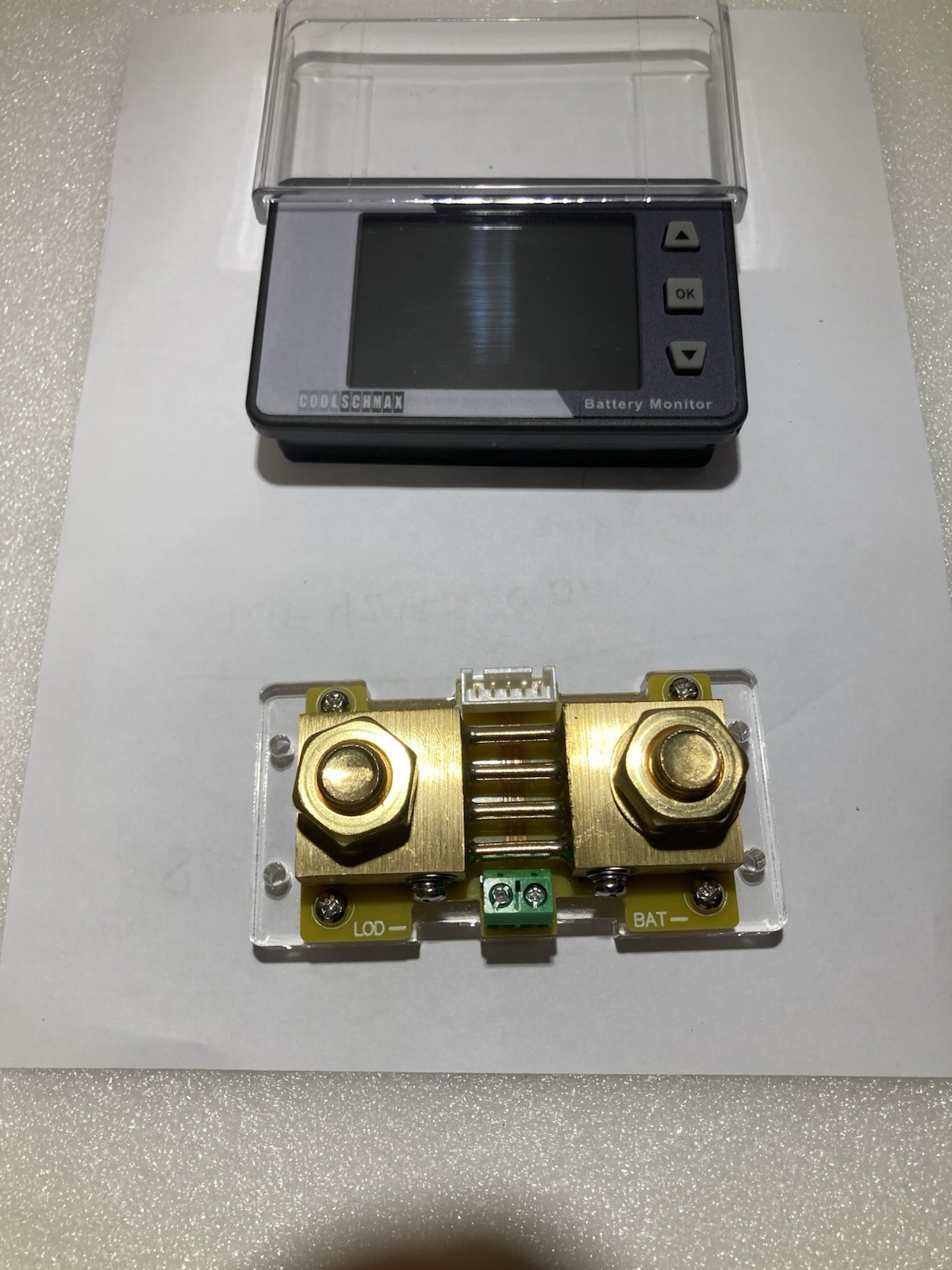 Battery Monitor with Shunt 300A Battery Monitor for RV, Motorcycle,
