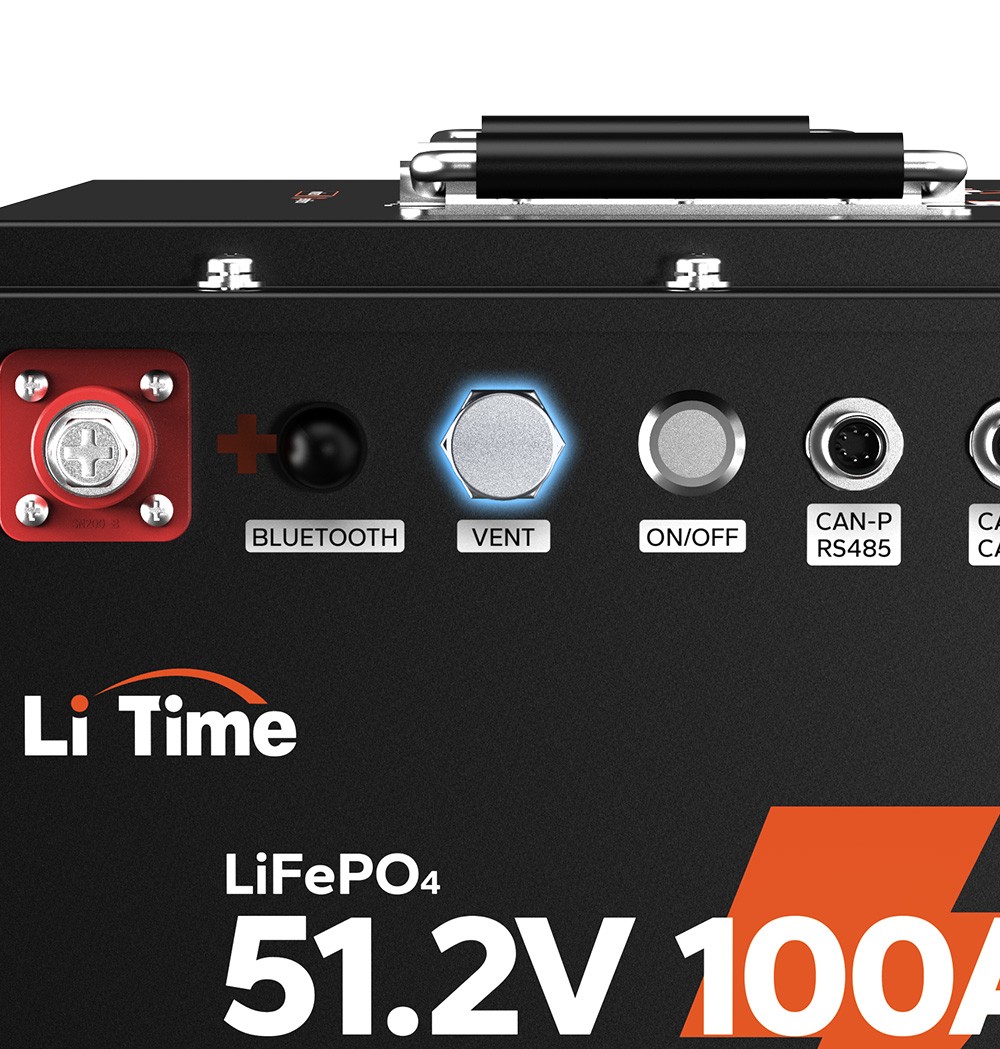 LiTime 12V 24V 48V 100Ah Com Bluetooth Lithium Battery w/ Victron Communication