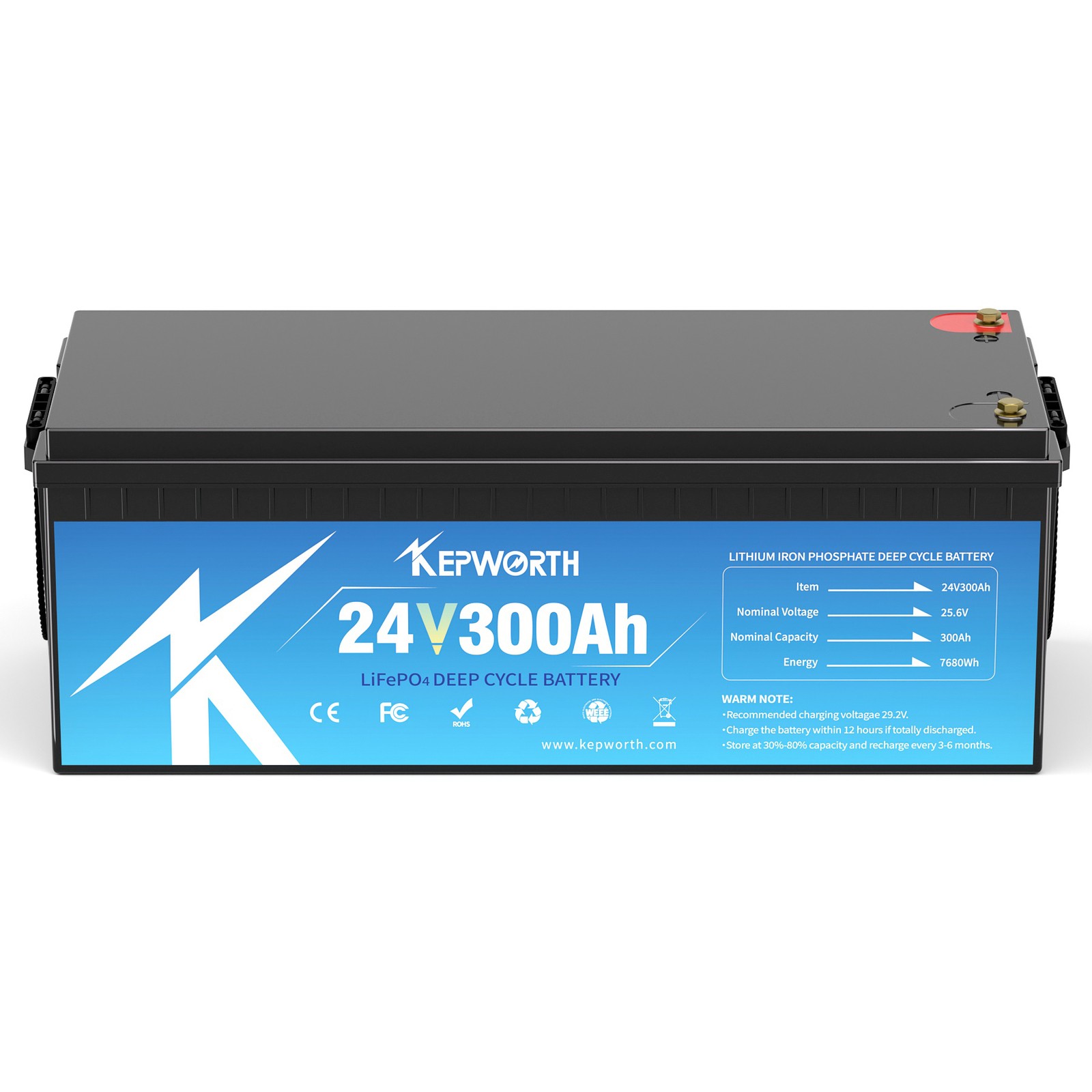LiFePO4 24V 100Ah Lithium Battery BMS Solar Off Grid Marine Boat Trolling Motor