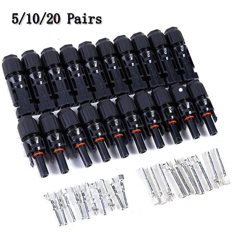 1 pair of solar plugs for solar panel waterproof 2.5-6 mm² 30A plug/socket ANENJ